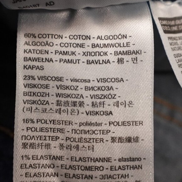 Levi's jeans Boyfriend high rise crop women's 32 blue denim red tab - Picture 14 of 14